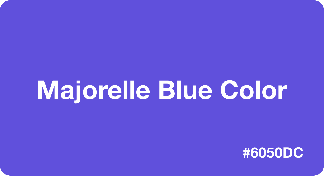 Majorelle blue color hex code 6050dc